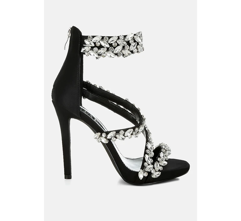 Korna Diamante Embellished Stiletto Heel Sandals