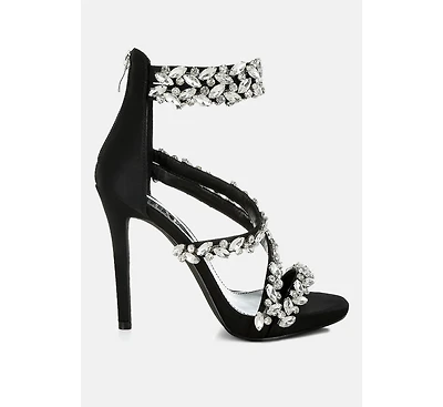 Korna Diamante Embellished Stiletto Heel Sandals