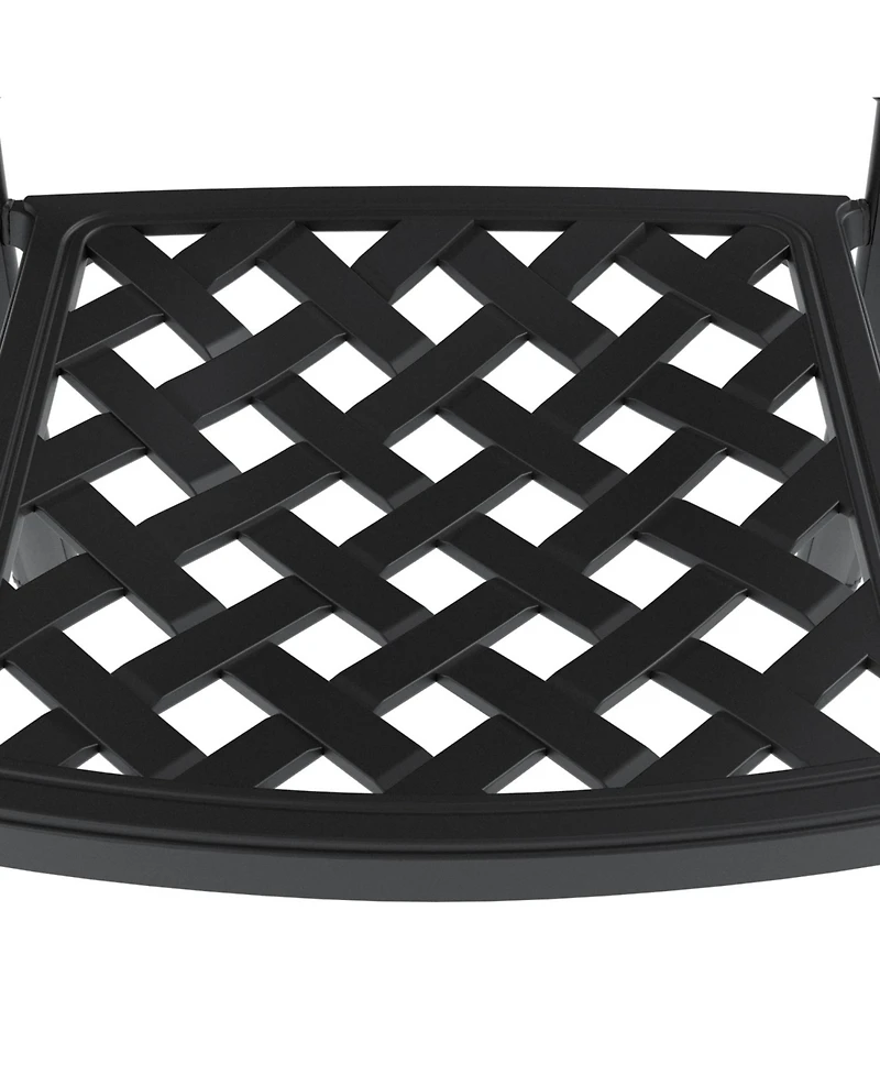 Streamdale (Cushions In Random Colors) 3-Piece Set Of Cast Aluminum Patio Furniture