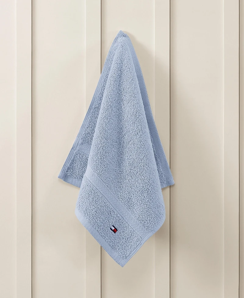 Tommy Hilfiger Home Modern American Solid Cotton Washcloth, 13" x