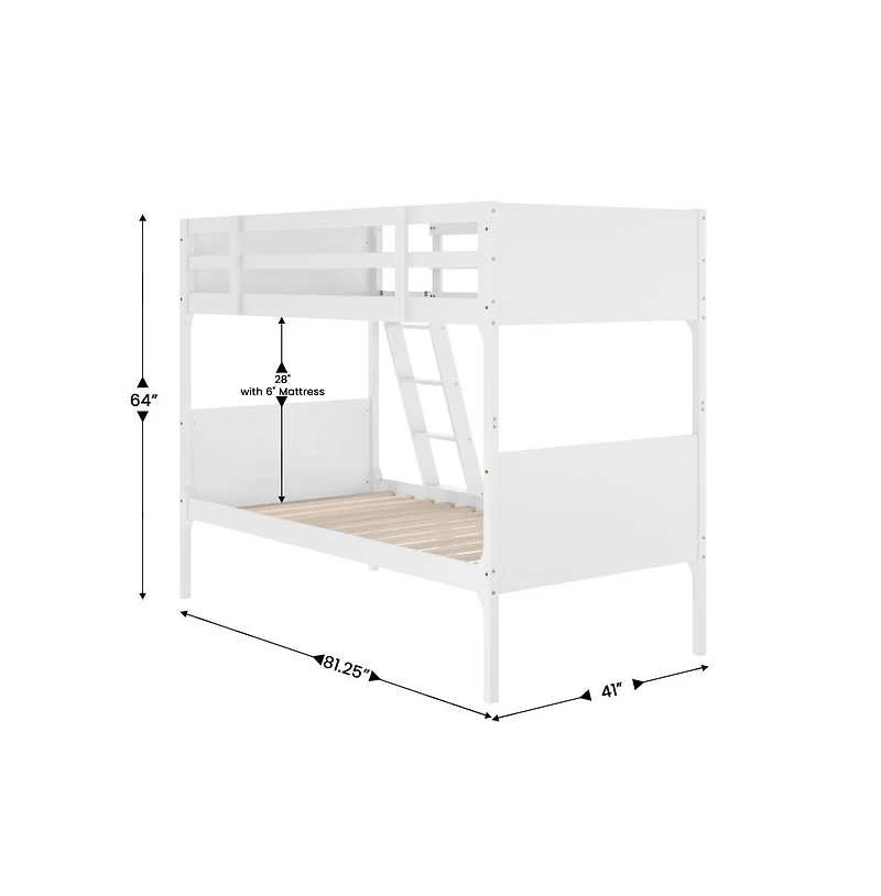 Samuel Kids Bunk Bed With Convertible