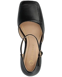 Journee Collection Women's Evangeline Stacked Heel Pumps