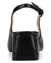 Journee Collection Women's Everlee Square Toe Slingback Pumps