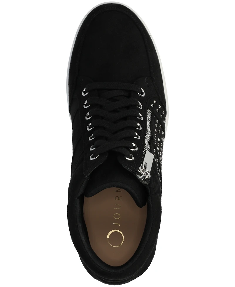Journee Collection Women's Clarity Round Toe Comfort Wedge Sneakers