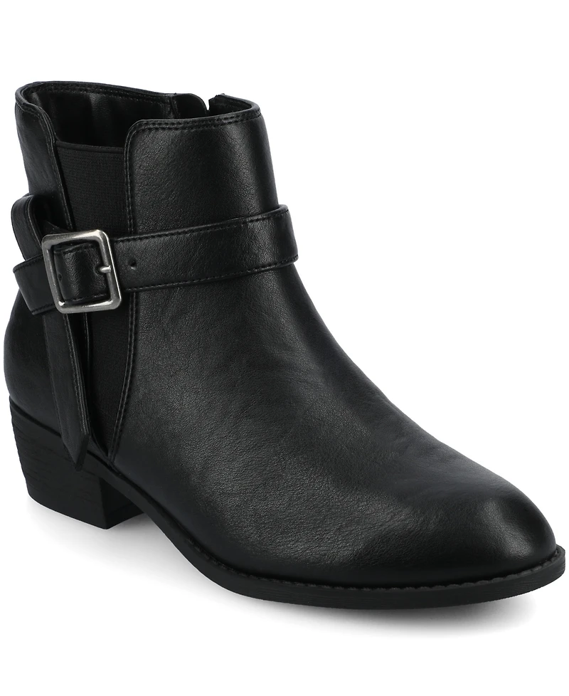 Journee Collection Women's Devina Comfort Ankle Booties