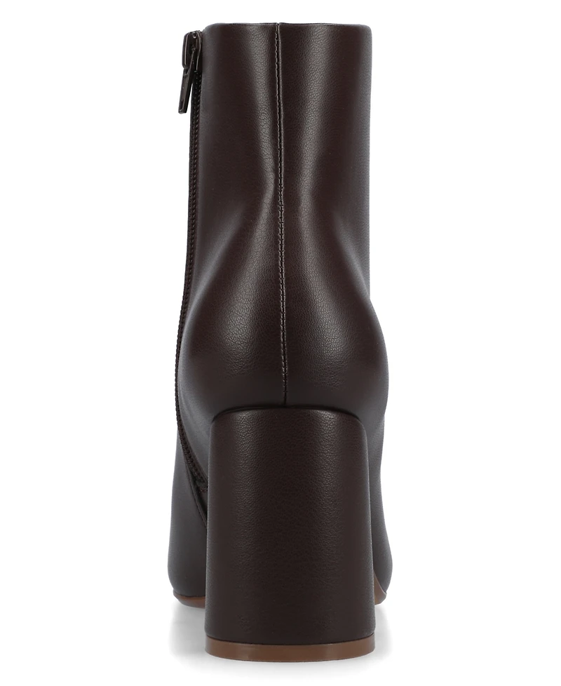 Journee Collection Women's Kit Zipper Comfort Dress Booties