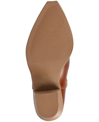 Journee Collection Women's Rosemary Western Comfort Chelsea Booties