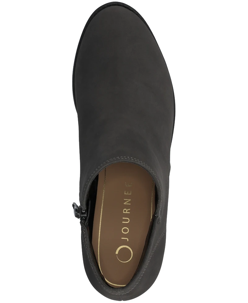 Journee Collection Women's Solarah Comfort Casual Ankle Booties