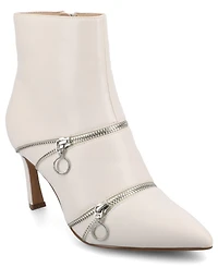 Journee Collection Women's Catoa Zipper Detail Comfort Dress Booties