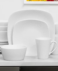 Noritake Colorscapes White-on-White Dune 4-Pc. Square Place Setting