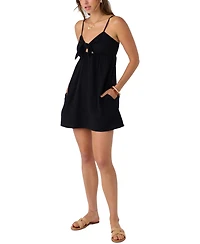 O'Neill Juniors' Natalya Sleeveless Tie-Front Mini Dress
