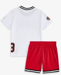 Jordan Little Boys Play-Off Logo T-Shirt & Shorts Set