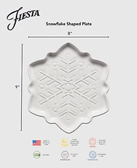 Fiesta Linen Snowflake-Shaped 9" Plate, Exclusively at Macy's