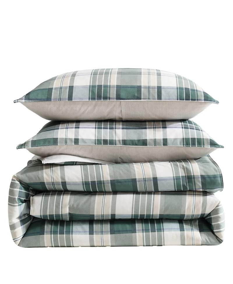 Eddie Bauer Timbers Plaid Comforter Set, Full/Queen