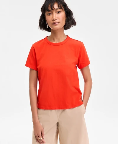 On 34th Women's Essential Crewneck T-Shirt, Exclusively at Macy's