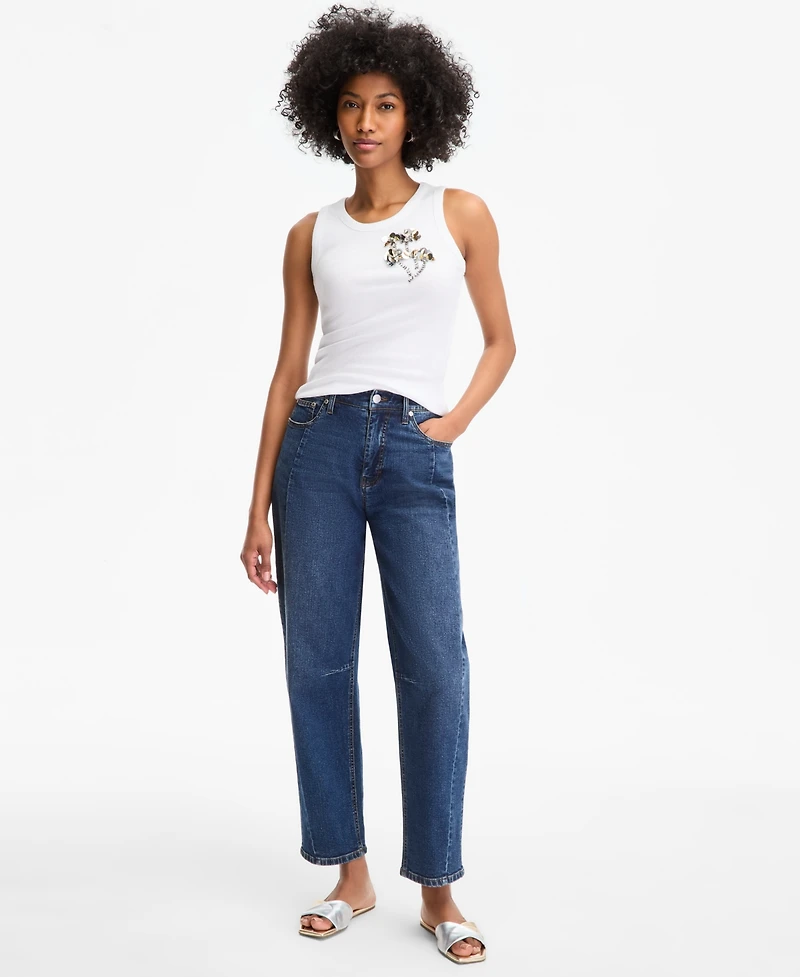 On 34th Women's Floral Paillette Tank Top, Exclusively at Macy's