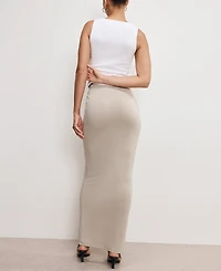 Good American Women's Stretch Jersey Maxi Skirt