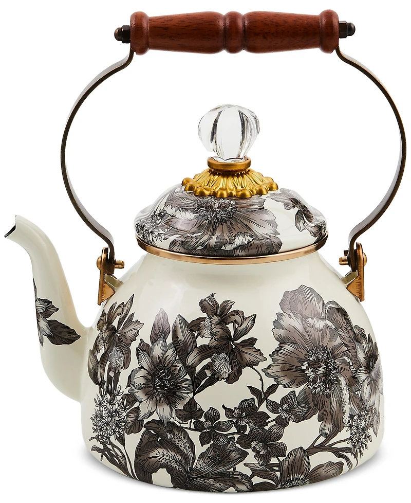 Mackenzie-Childs Sterling English Garden 2-Qt. Tea Kettle