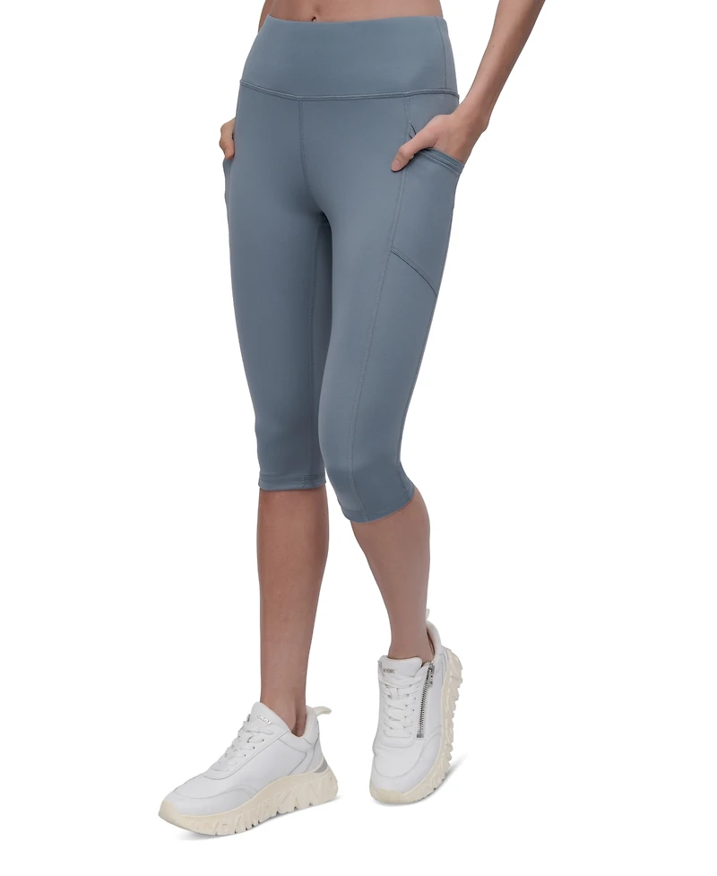 Dkny Sport Women's Balance Compression High-Waist Capri Pants
