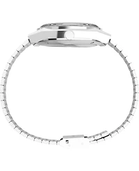 Timex Men's Analog Silver-Tone Stainless Steel Watch, 38mm