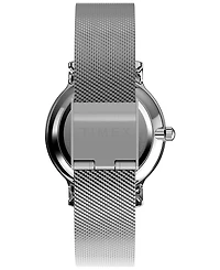 Timex Women's Analog Silver-Tone Stainless Steel Watch, 31mm