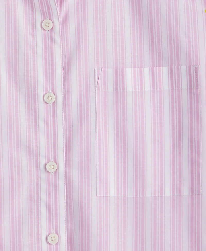 On 34th Women's Cotton Adventure Stripe Short-Sleeve Shirt, Exclusively at Macy's