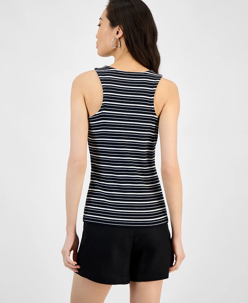 I.n.c. International Concepts Women's Ribbed Knit Tank Top, Exclusively at Macy's