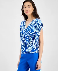I.n.c. International Concepts Women's Surplice V-Neck Top, Exclusively at Macy's