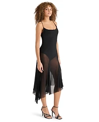 Steve Madden Women's Louisa Sleeveless Mesh Midi Dress