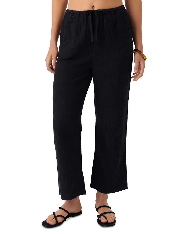 O'Neill Juniors' Brenda Pull-On Cotton Crinkle Pants