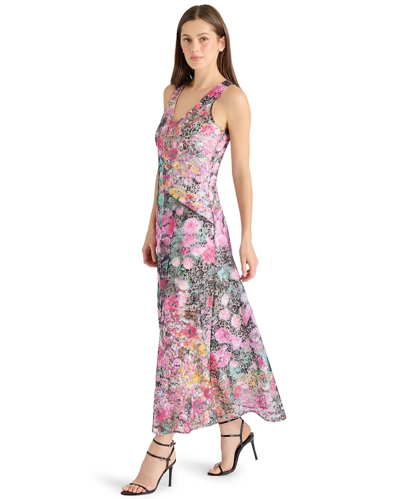 Steve Madden Women's Theo Printed Lace Sleeveless Dress