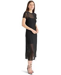 Steve Madden Women's Nola Mesh Midi Dress