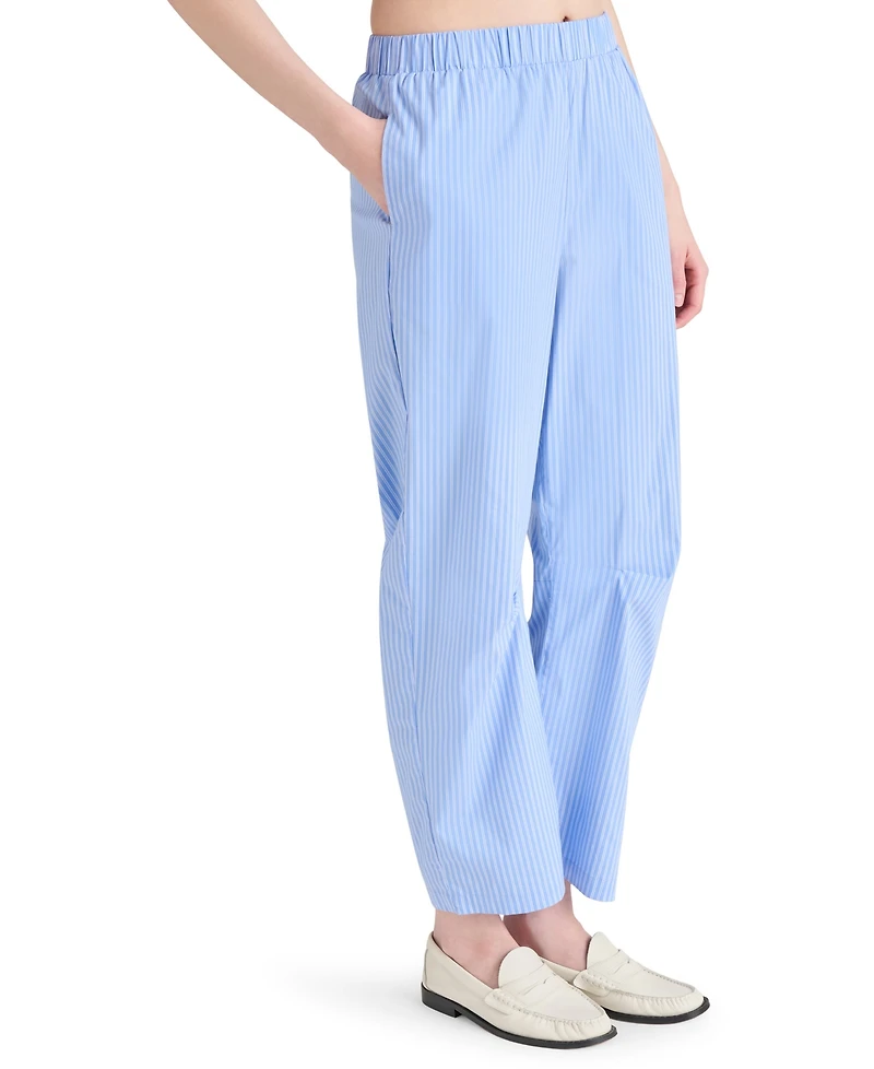 Steve Madden Women's Saelyn Striped Barrel-Leg Pants