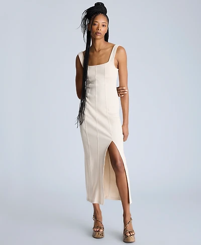 Kenneth Cole Women's Seamed Knit Bodycon Midi Dress