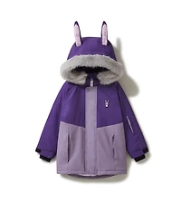 Roarsome Little Girls Hop the Bunny Ski Jacket