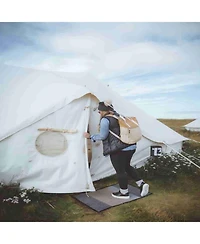 Streamdale 8-10 Person Canvas Bell Tent, Glamping, 4-Season Yurt, Family/Party Camping, 23x16,5ft
