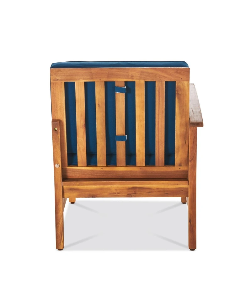 Streamdale 5-Seater Acacia Wood Outdoor Sectional Sofa Set