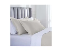 Superior Modal From Beechwood 400 Thread Count Lightweight Cooling Solid Duvet Cover Set, Full/Queen