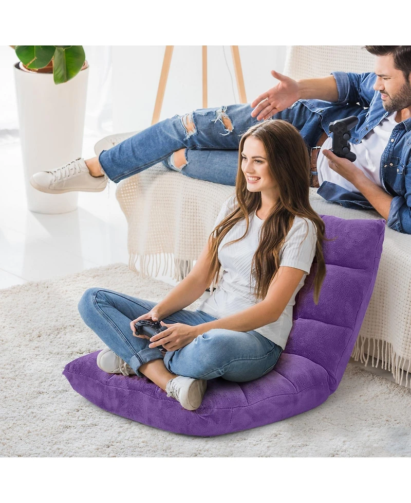 Adjustable 14-position Cushioned Floor Chair