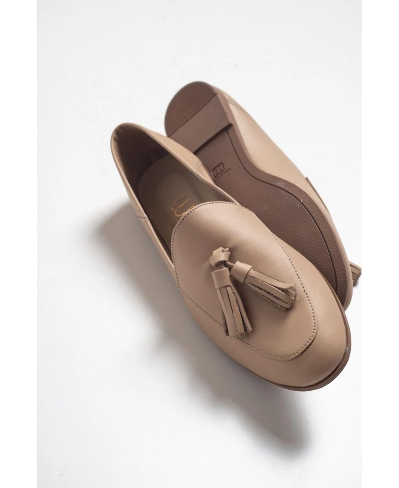 Mona Soft Leather Tassel Loafer