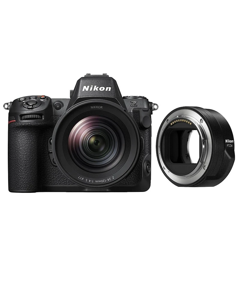 Nikon Z8 Mirrorless Camera with Nikkor Z 24-120mm f/4 S Lens, Ftz Ii Mount Adapter