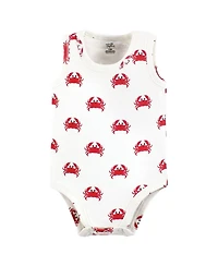 Touched by Nature Baby Boys Organic Cotton Sleeveless Bodysuits
