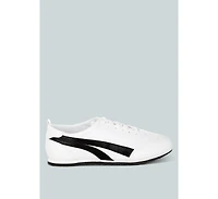 Montek Faux Leather Lace-Up Sneakers Women