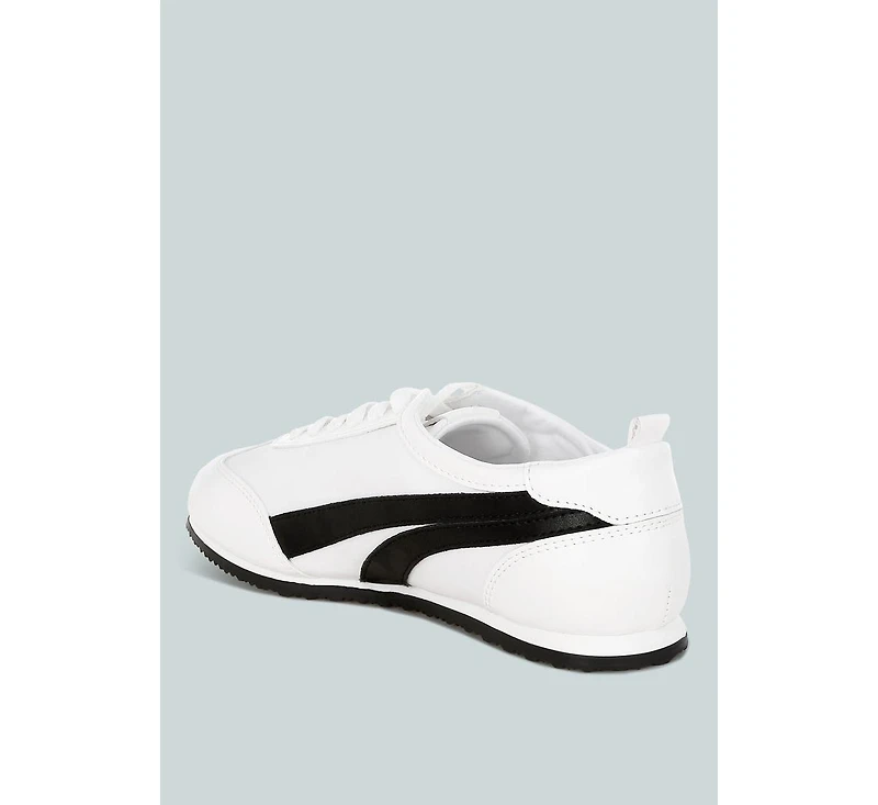 Montek Faux Leather Lace-Up Sneakers Women