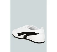 Montek Faux Leather Lace-Up Sneakers Women