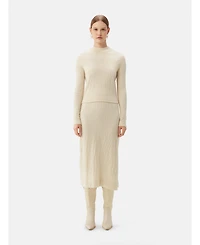 Gobi Cashmere Women's Cropped High Neck Cashmere Sweater