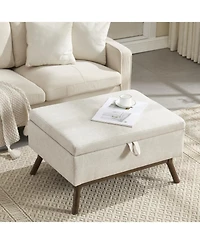 Streamdale Mid-century modern storage bench/coffee table, Assembled, Living/entry/family room