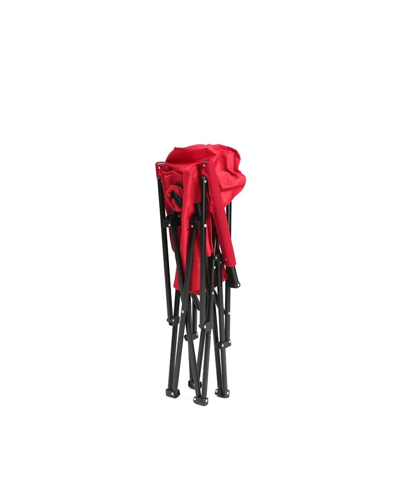 Streamdale High-back, heavy-duty lawn chair, 250lbs, Portable, collapsible, Cup holder, Red