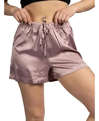 Tahari Women's 2-Pack Satin Drawstring Pajama Lounge Shorts