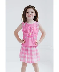 Barbie Girls Tank Top and Pleated Skort Outfit Set to